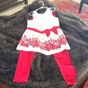 Girls Size 10, two-piece Christmas outfit.